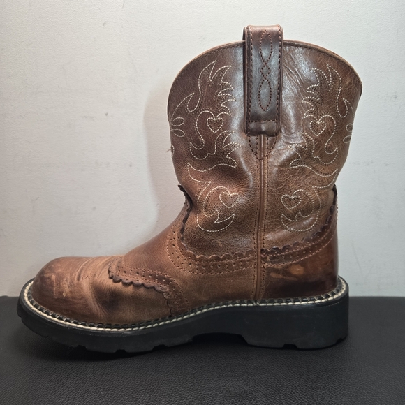 Ariat Fatbaby Western Boot 9B Women's Brown Leather Country - Picture 6 of 12